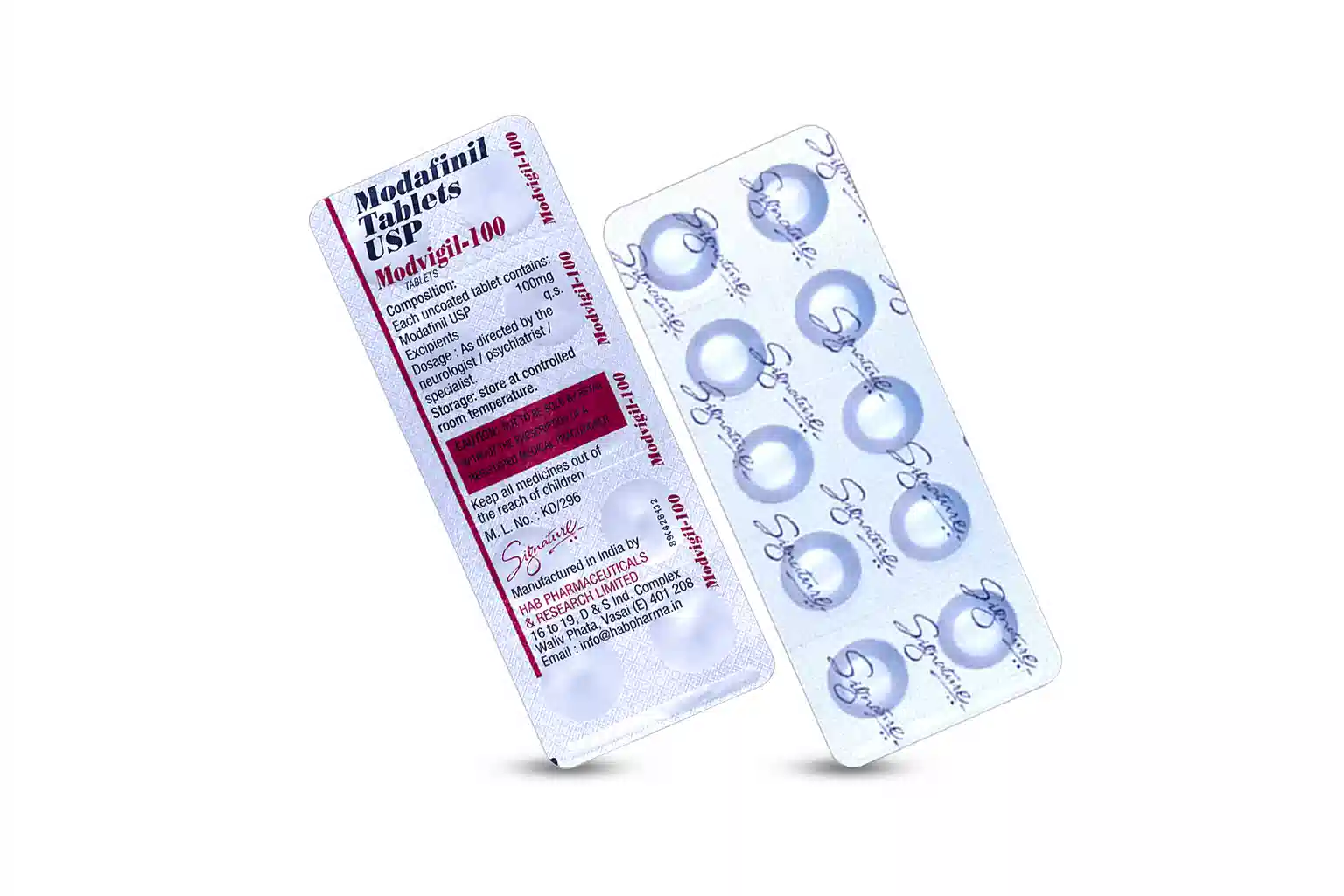 Modvigil 100 mg (Modafinil) - Image 2